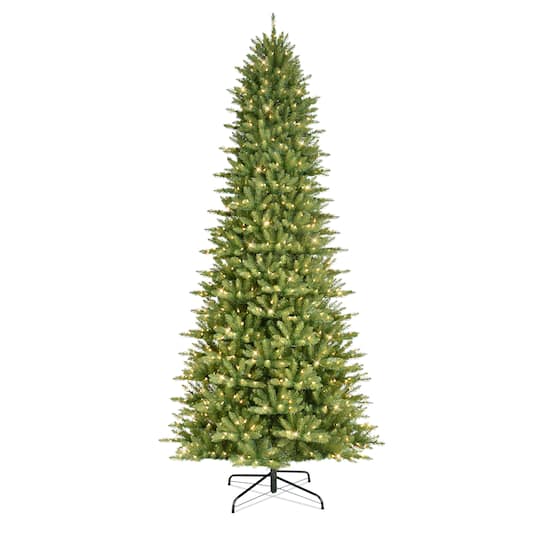 9ft. Pre-Lit Slim Fraser Fir Artificial Christmas Tree